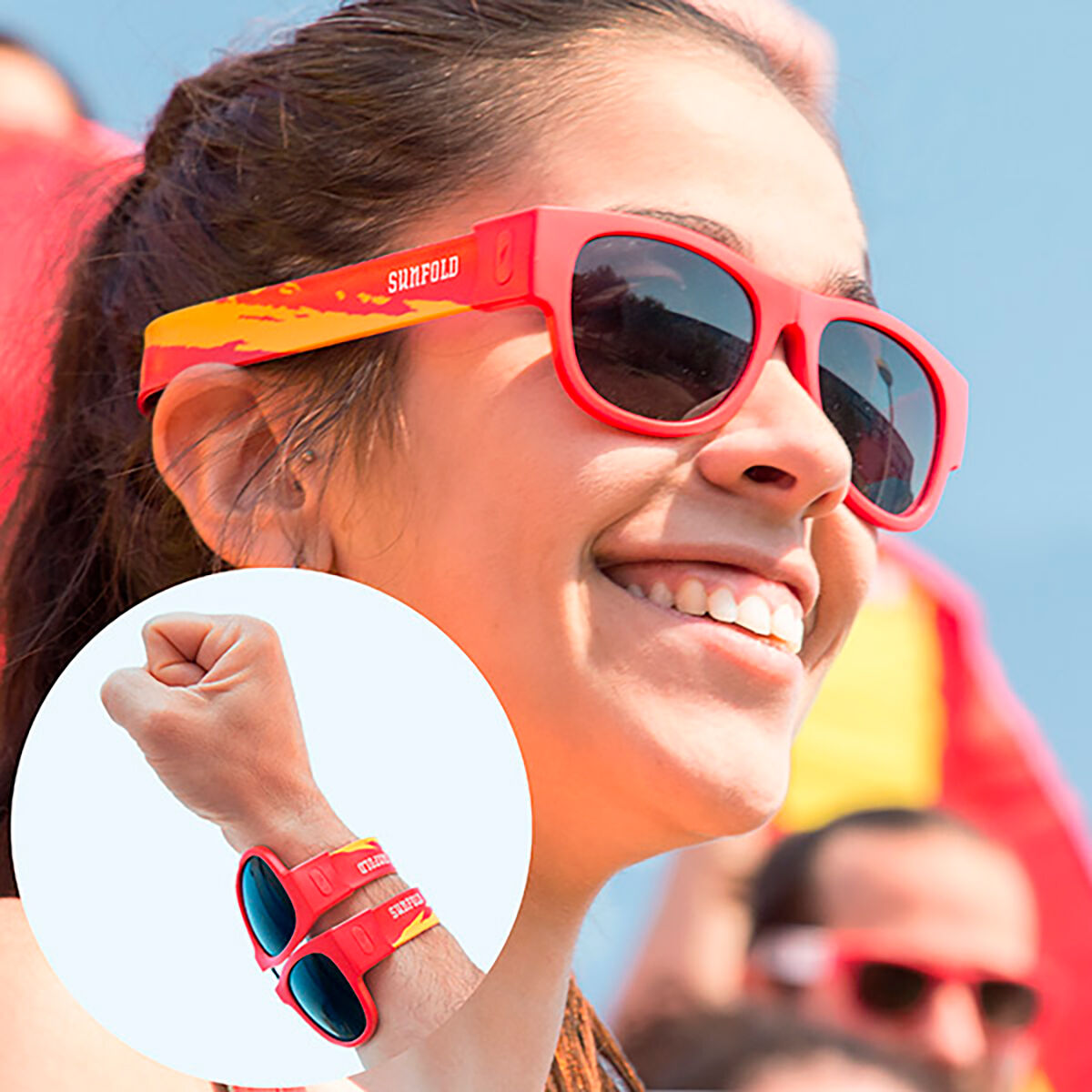 Γυαλιά ηλίου Roll-up Sunfold Spain Red