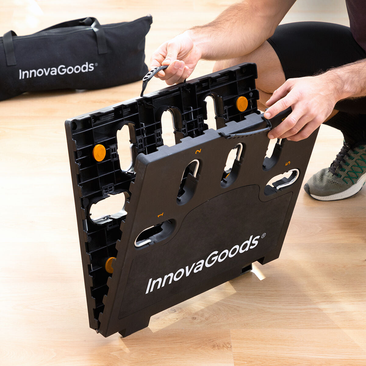 Ενσωματωμένο φορητό σύστημα εκπαίδευσης με οδηγό άσκησης Gympak Max InnovaGoods