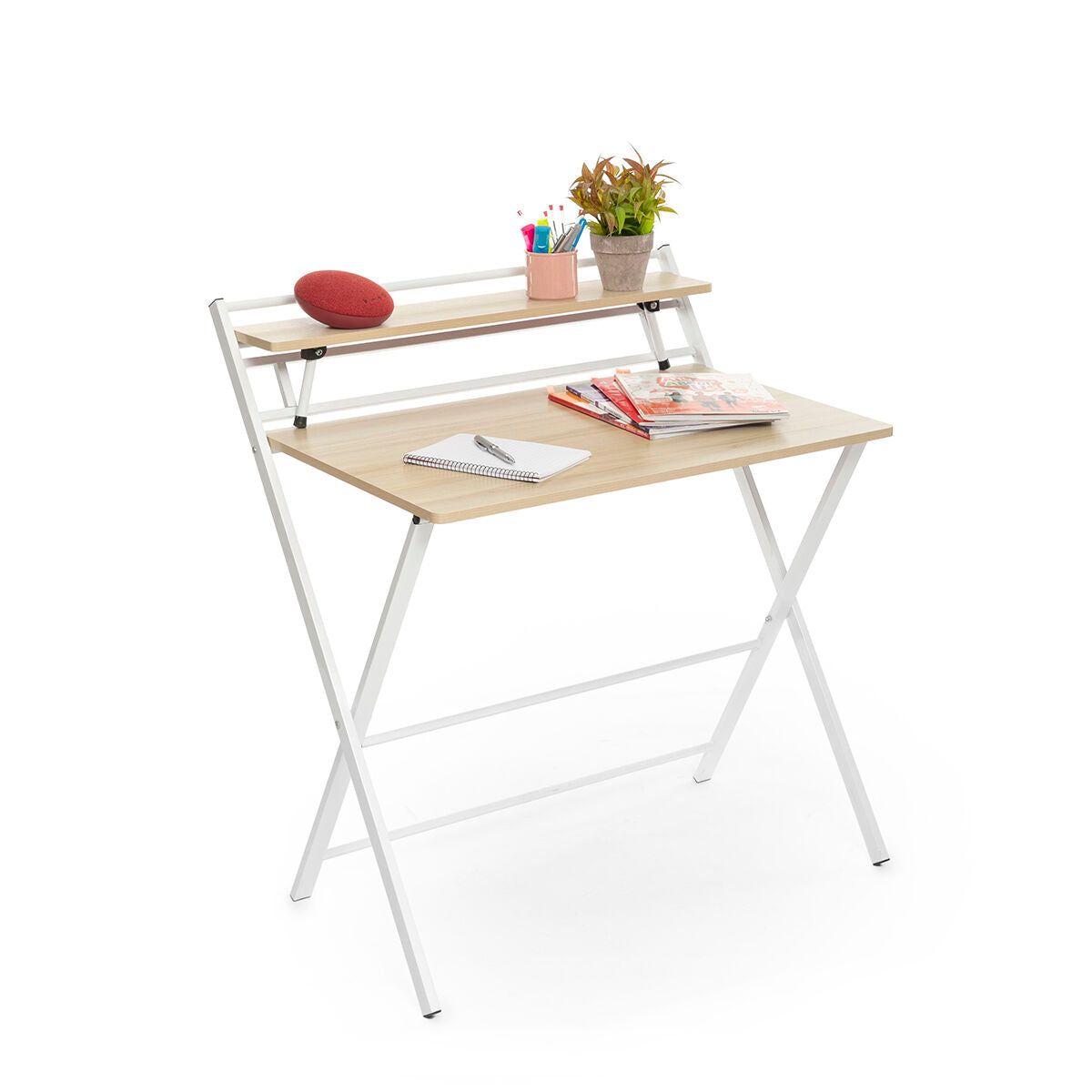 Πτυσσόμενο Γραφείο με Ράφι Tablezy InnovaGoods