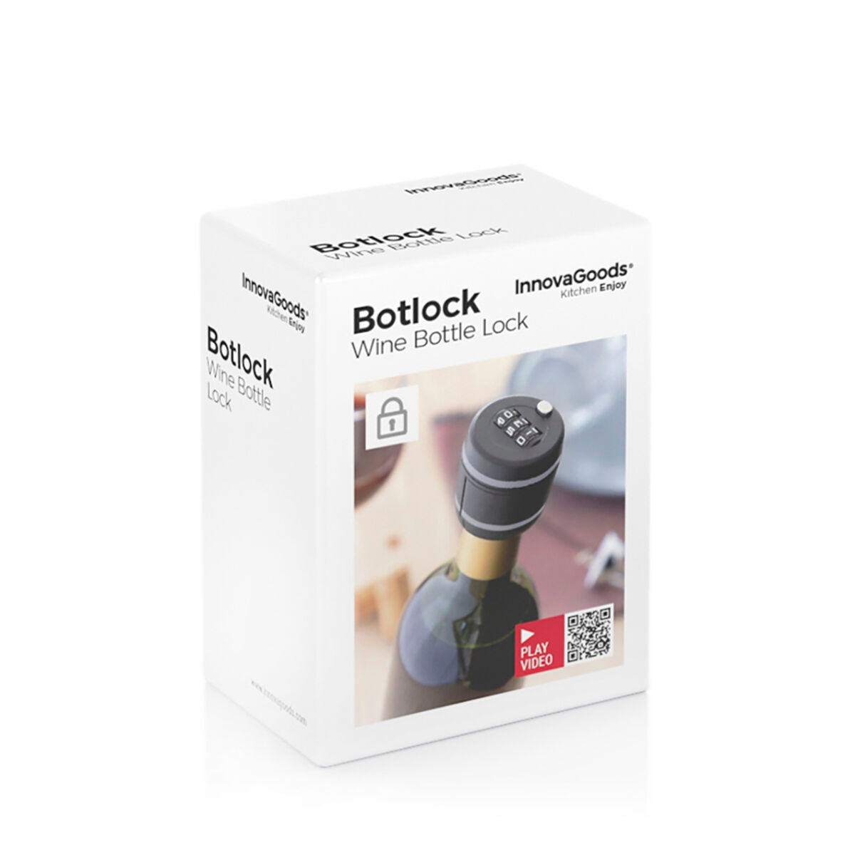 Κλειδαριά μπουκαλιών κρασιού Botlock InnovaGoods