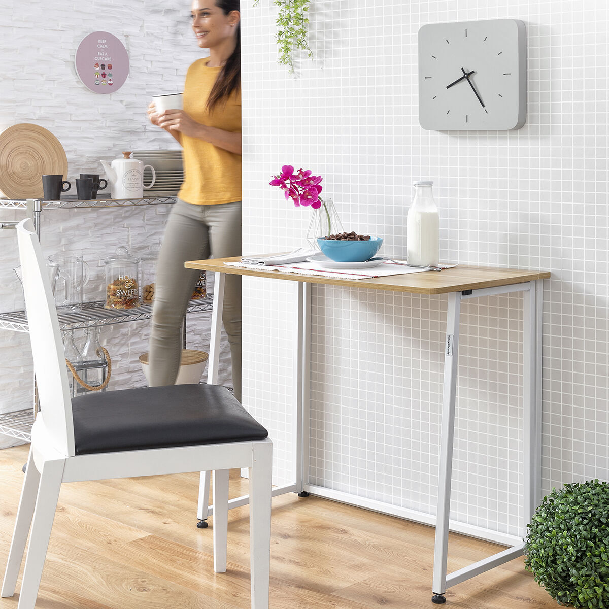 Πτυσσόμενο γραφείο InnovaGoods V0103358 Λευκό (Ανακαινισμenα B)