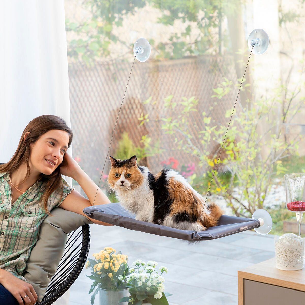 Κρεμαστή Αιώρα για Γάτες Catlax InnovaGoods