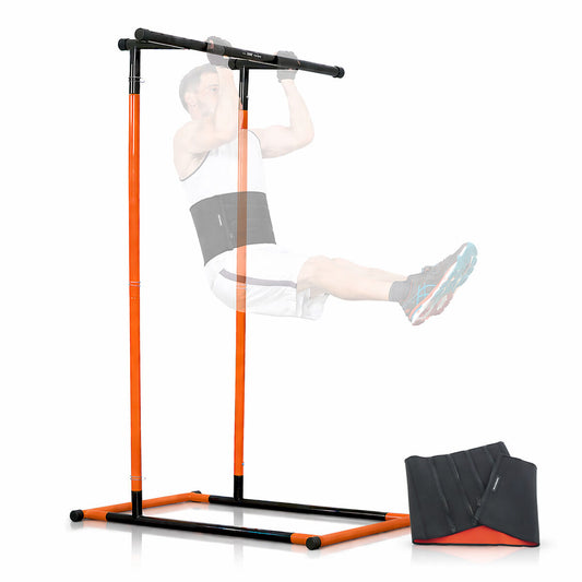 Σετ βάσης μονόζυγου fitness, ζώνη αθλητική εφέ σάουνα και οδηγός ασκήσεων InnovaGoods