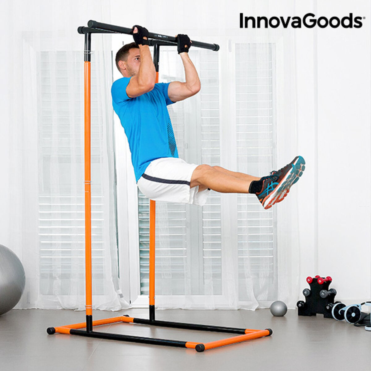 Μπάρα με σαγόνι InnovaGoods IG811464 Μαύρο Χάλυβας (Ανακαινισμenα B)