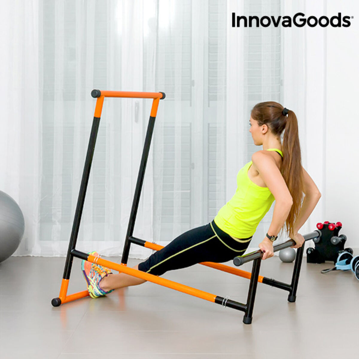 Μπάρα με σαγόνι InnovaGoods IG811464 Μαύρο Χάλυβας (Ανακαινισμenα B)