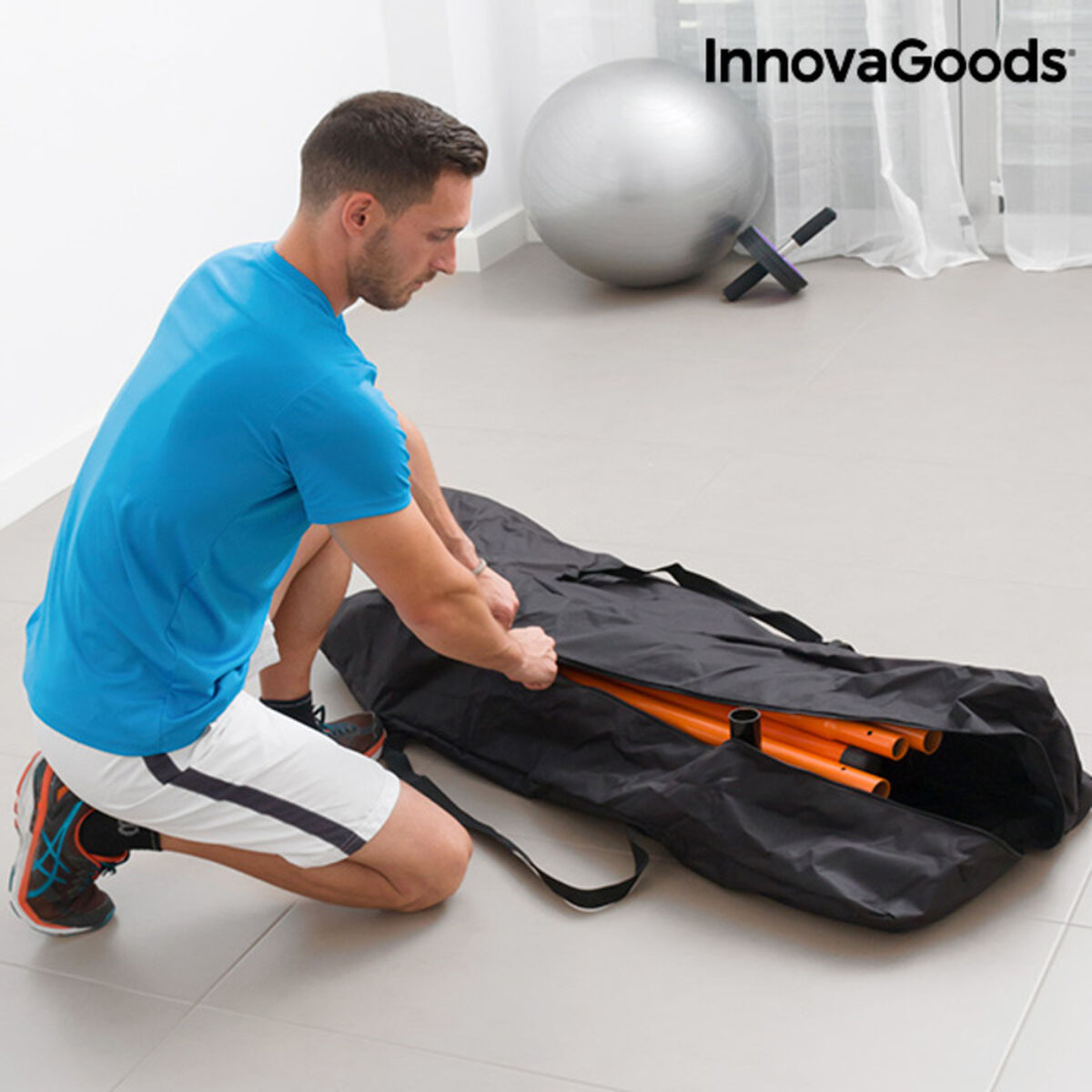Μπάρα με σαγόνι InnovaGoods IG811464 Μαύρο Χάλυβας (Ανακαινισμenα B)