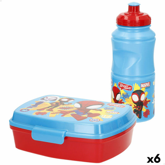 Κυτίο Γεύματος Spidey 380 ml 17 x 5,5 x 13,5 cm Μπουκάλι (x6)
