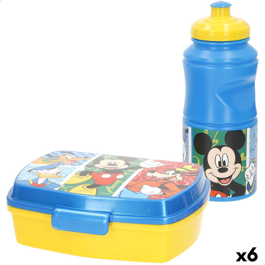 Κουτί για Sandwich Mickey Mouse Πλαστική ύλη 380 ml 17 x 5,5 x 13,5 cm (x6)