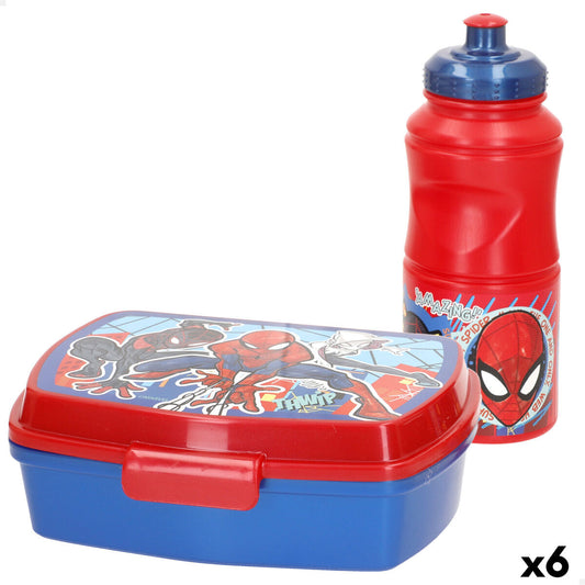 Κουτί για Sandwich Spider-Man Πλαστική ύλη 380 ml 17 x 5,5 x 13,5 cm (x6)