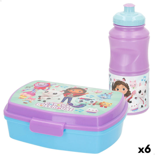 Κουτί για Sandwich Gabby's Dollhouse Πλαστική ύλη 380 ml 17 x 5,5 x 13,5 cm (x6)