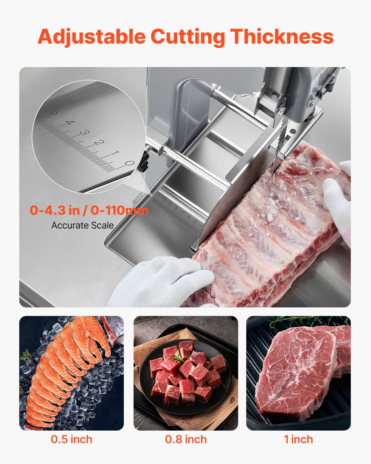 VEVOR Commercial Electric Meat Bandsaw