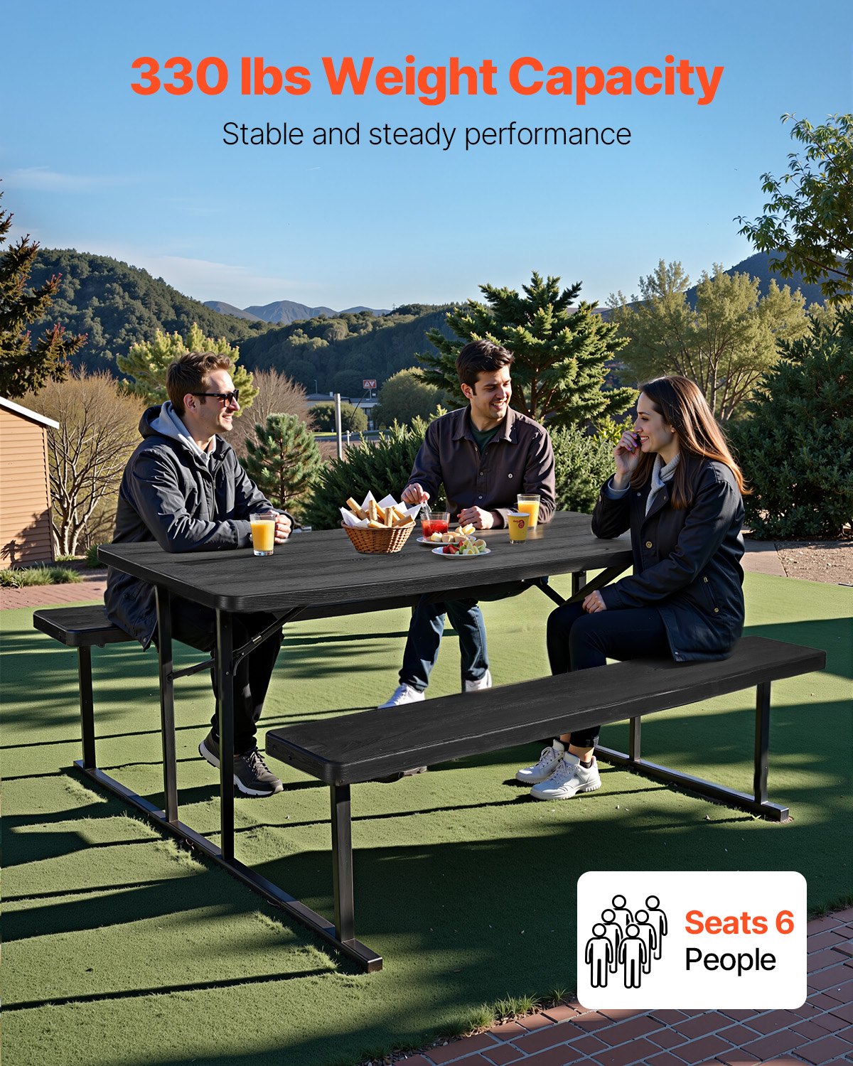 VEVOR Foldable Picnic Table