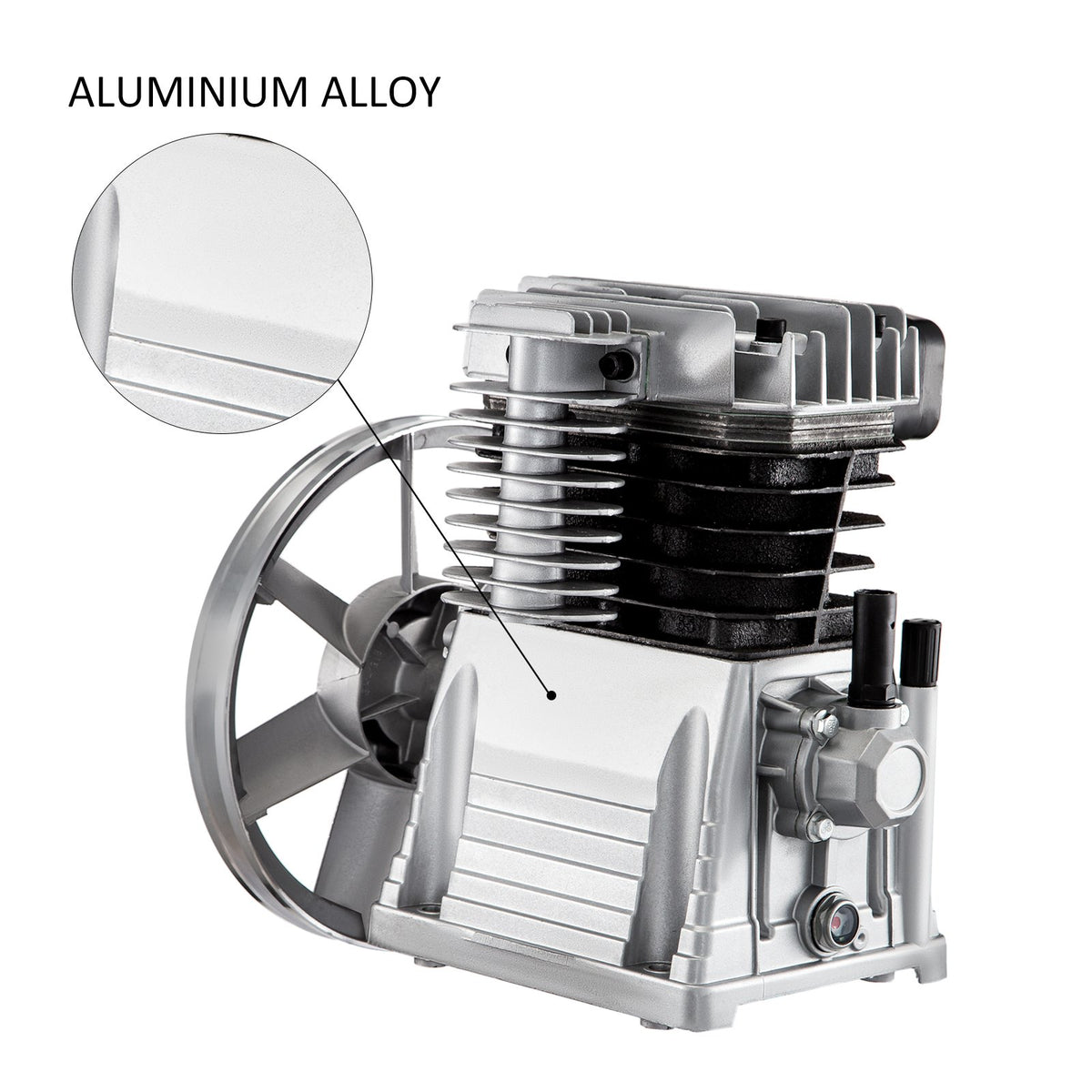 VEVOR New Industrial Twin Cylinder Air Compressor Pump Suitable For 2.2KW Max 116PSI Pressure