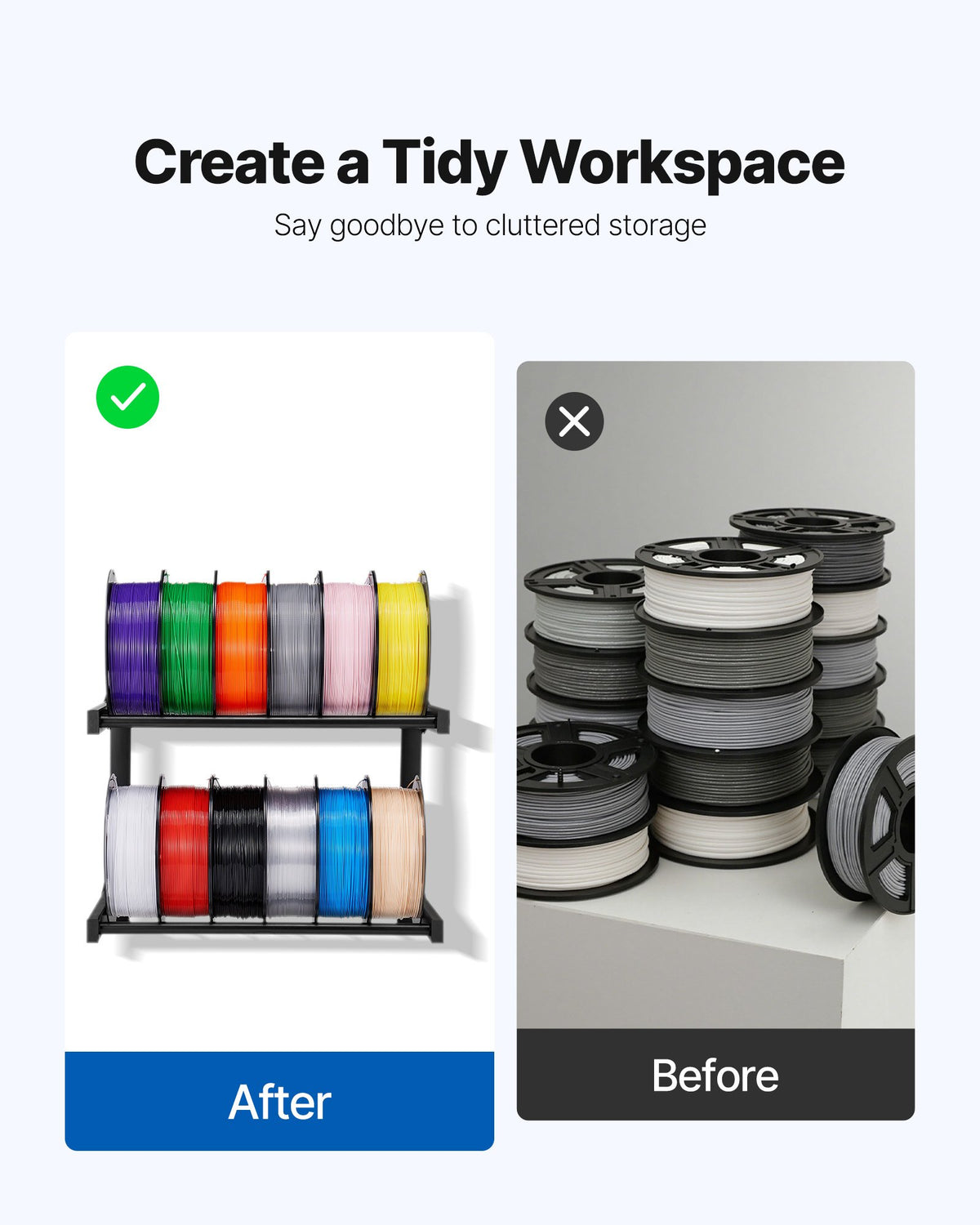 VEVOR Wall Mount Printer Filament Storage Rack