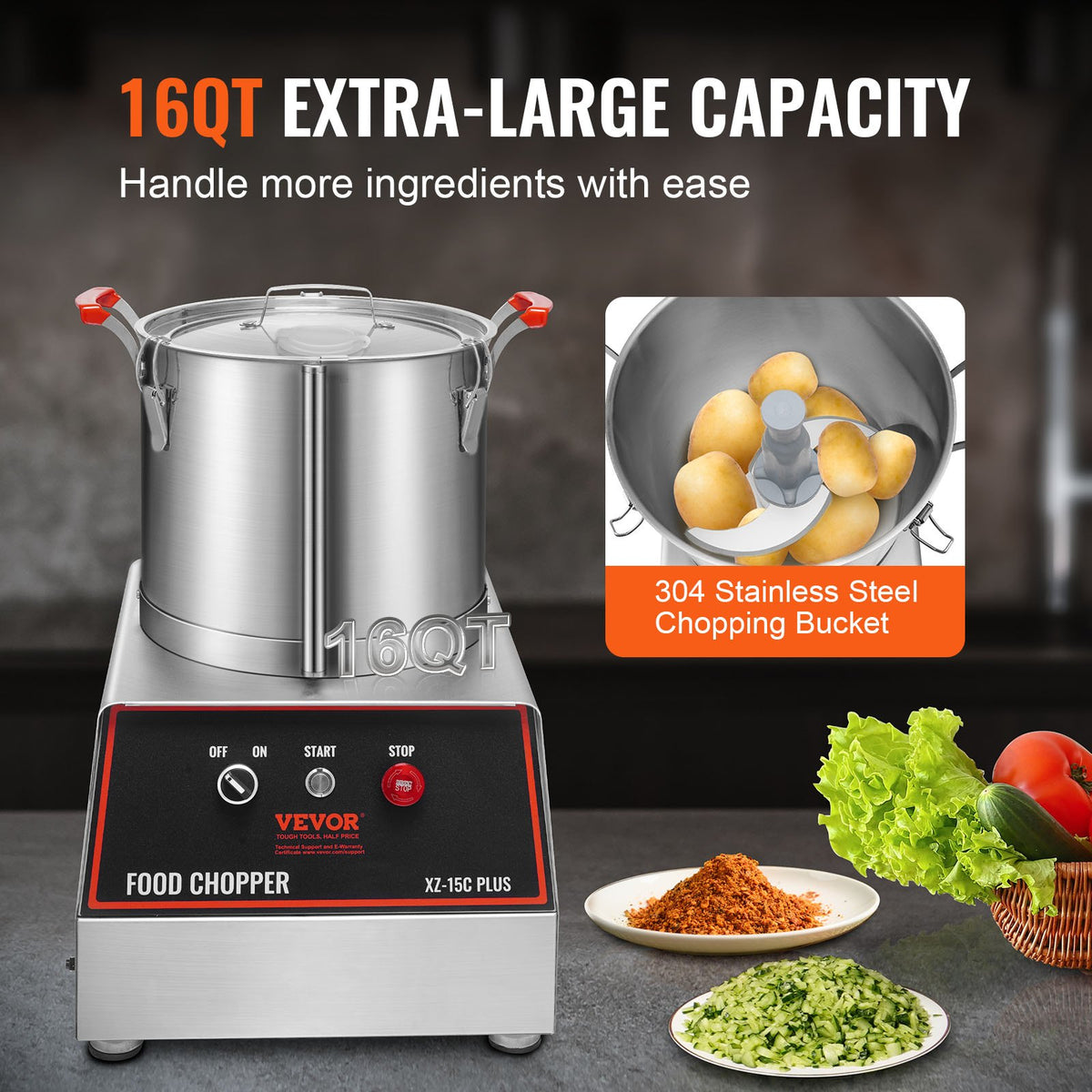 VEVOR Food Processor & Vegetable Chopper