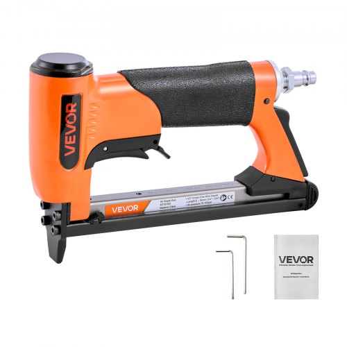 VEVOR Pneumatic Staple Gun, 20 Gauge Air Upholstery Stapler for 50 Series Fine Wire Staples 12.8mm Crown 6mm-16mm Length, Max 110PCS Loading Air Staple Gun for Upholstering, Woodworking, DIY Projects