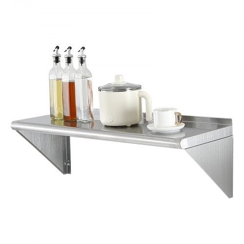 VEVOR 30.5 x 91.4 cm Stainless Steel Shelf