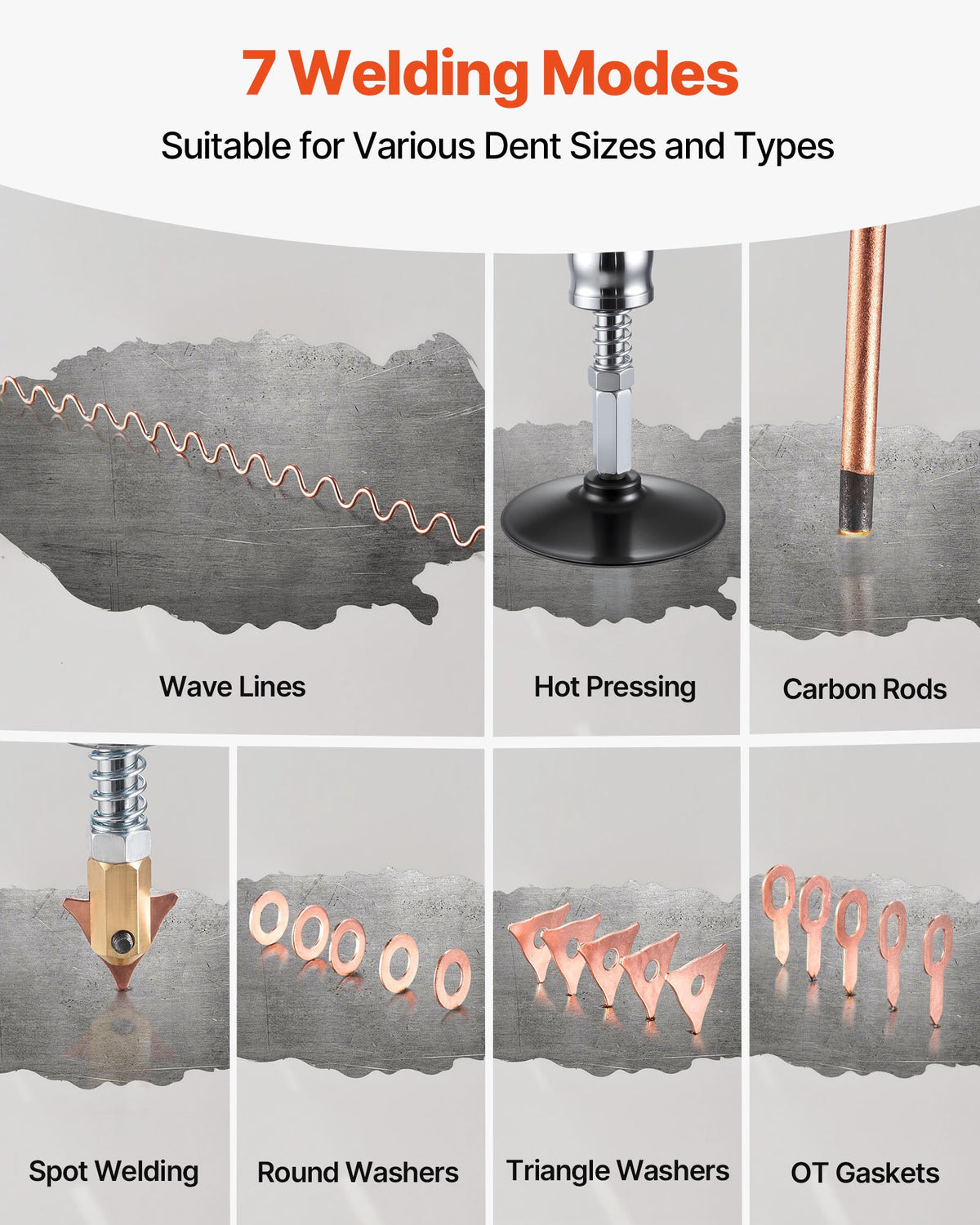 VEVOR Stud Welder Dent Repair Kit, Spot Welding Machine with Slide Hammer Dent Puller, Professional Dent Removal Kit for Auto Body Dent Repair