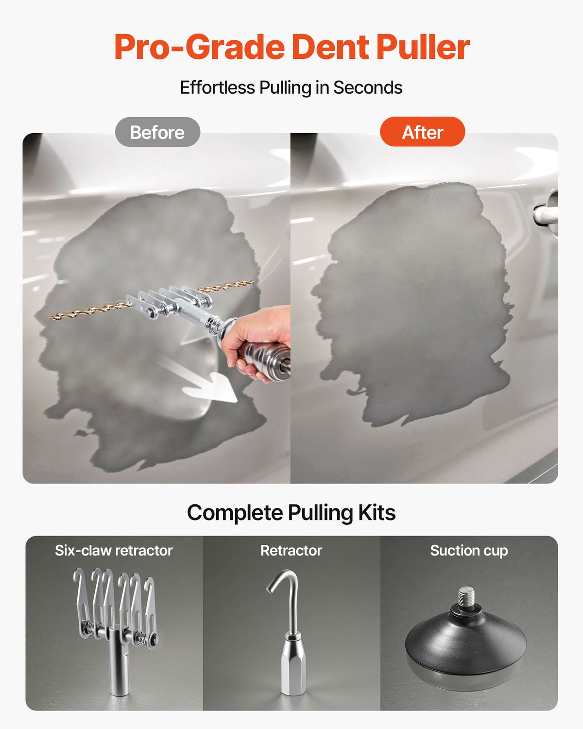 VEVOR Stud Welder Dent Repair Kit, Spot Welding Machine with Slide Hammer Dent Puller, Professional Dent Removal Kit for Auto Body Dent Repair