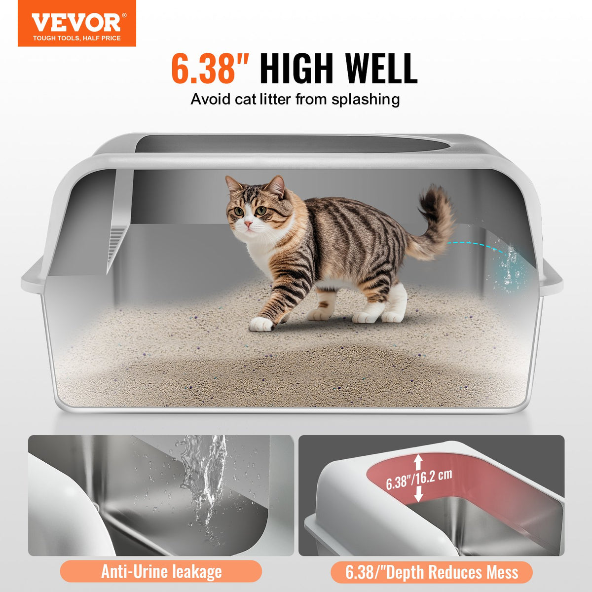 VEVOR Cat Litter Box