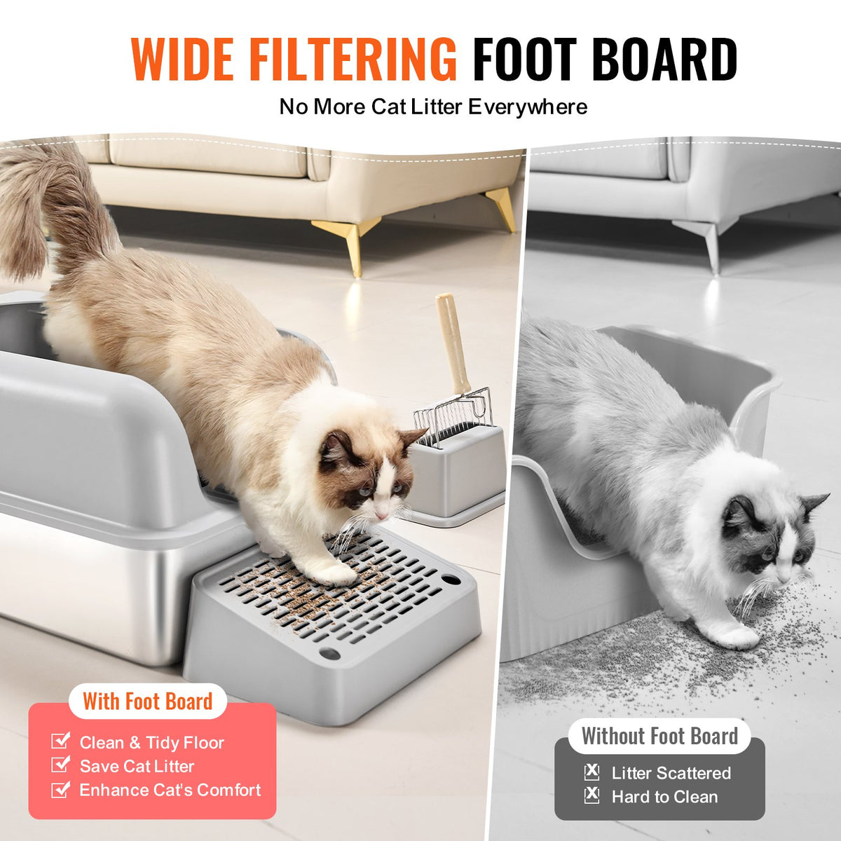 VEVOR Cat Litter Box