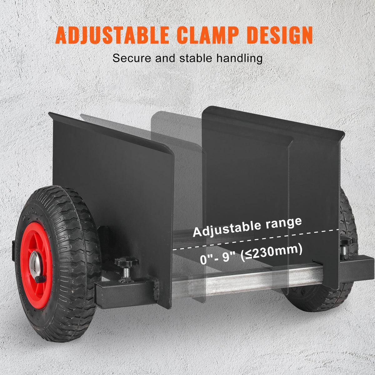 VEVOR Panel Dolly 272 kg Drywall Door Cart Dolly with 20.32 cm Pneumatic Wheel
