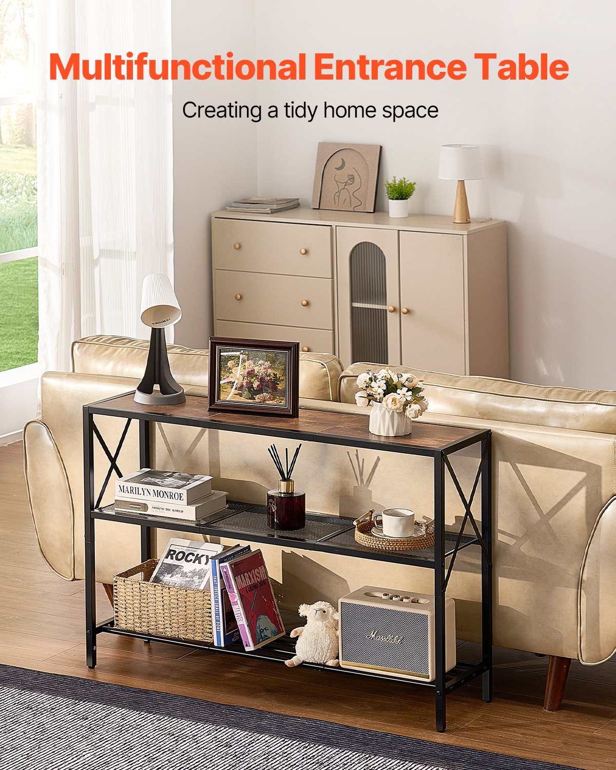 VEVOR Narrow Console Sofa Table