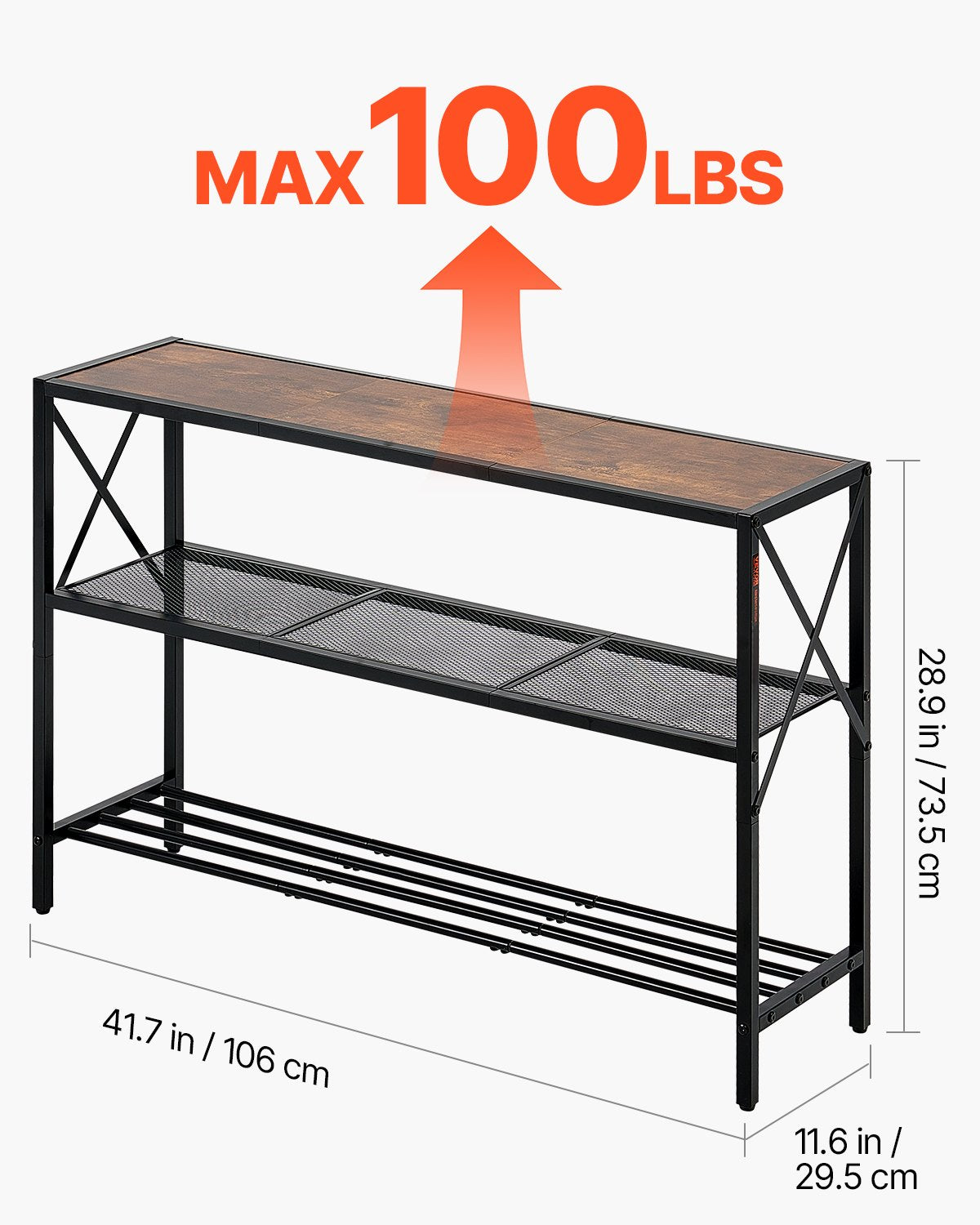 VEVOR Narrow Console Sofa Table