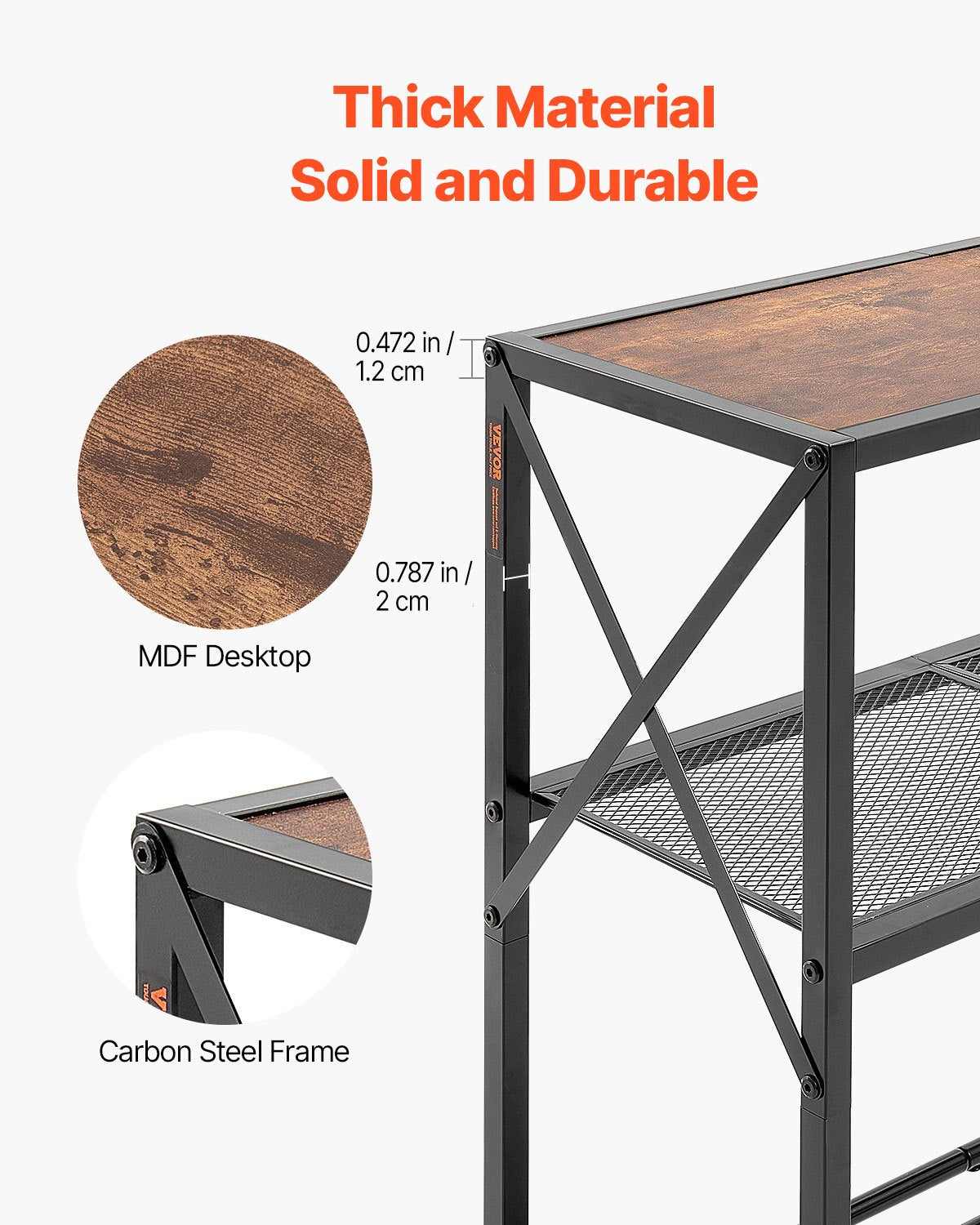 VEVOR Narrow Console Sofa Table