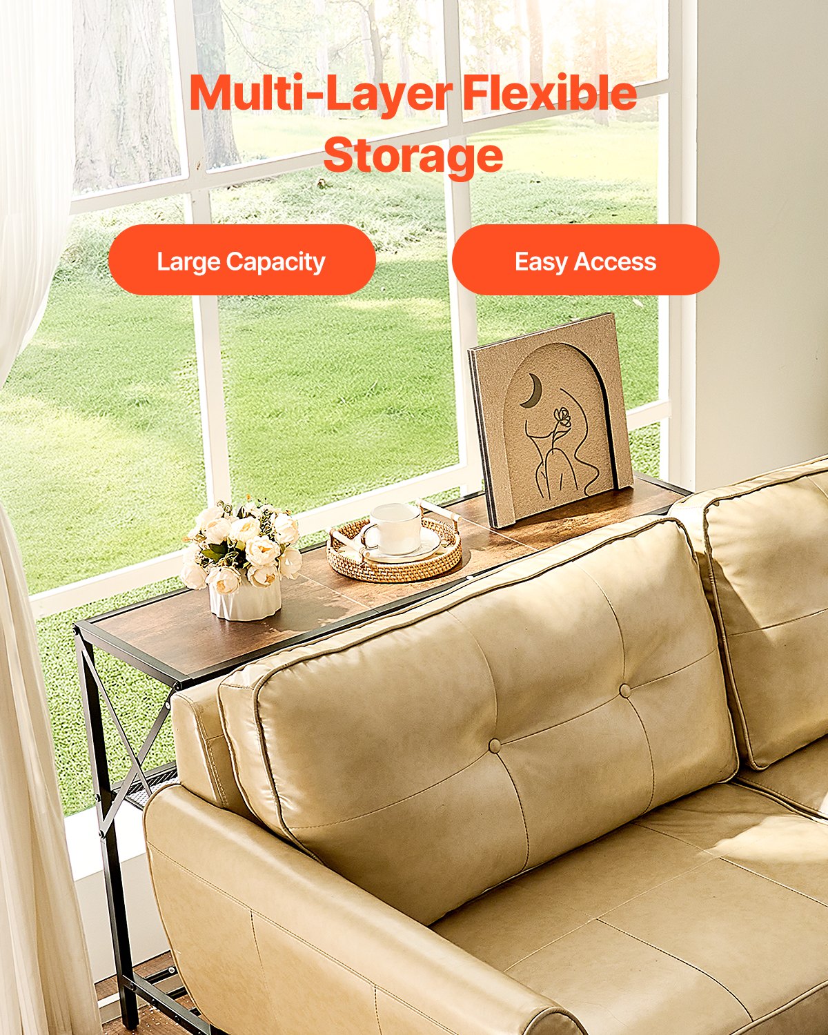 VEVOR Narrow Console Sofa Table