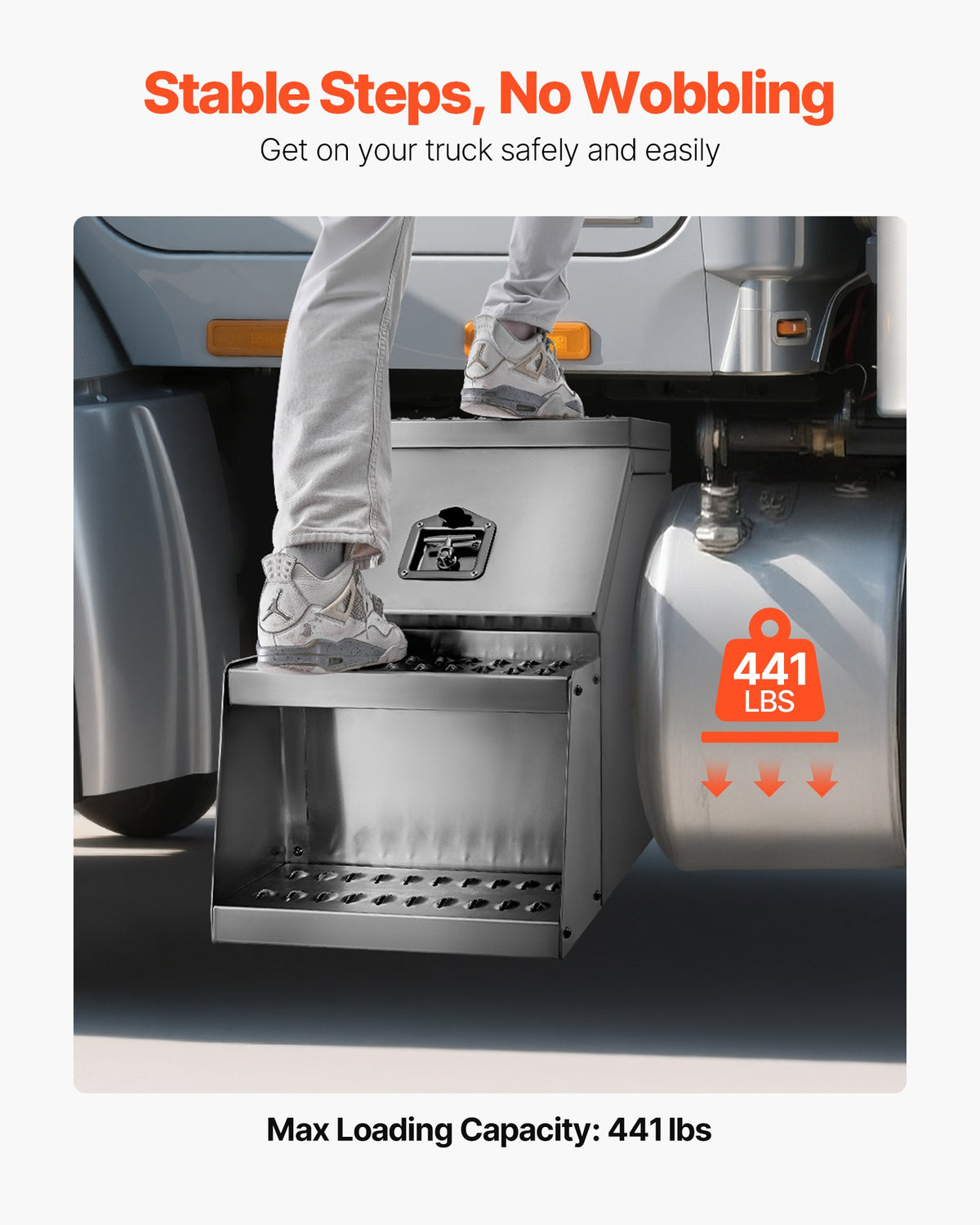 VEVOR Semi-Truck Step Tool Box