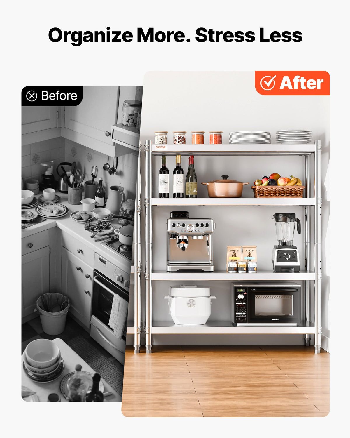 VEVOR Stainless Steel Shelving