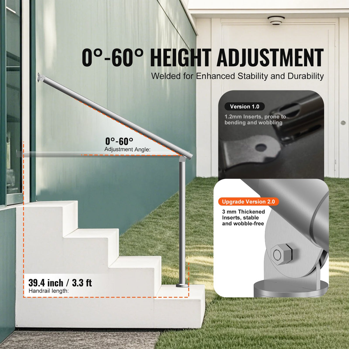 VEVOR Handrails for Outdoor Steps
