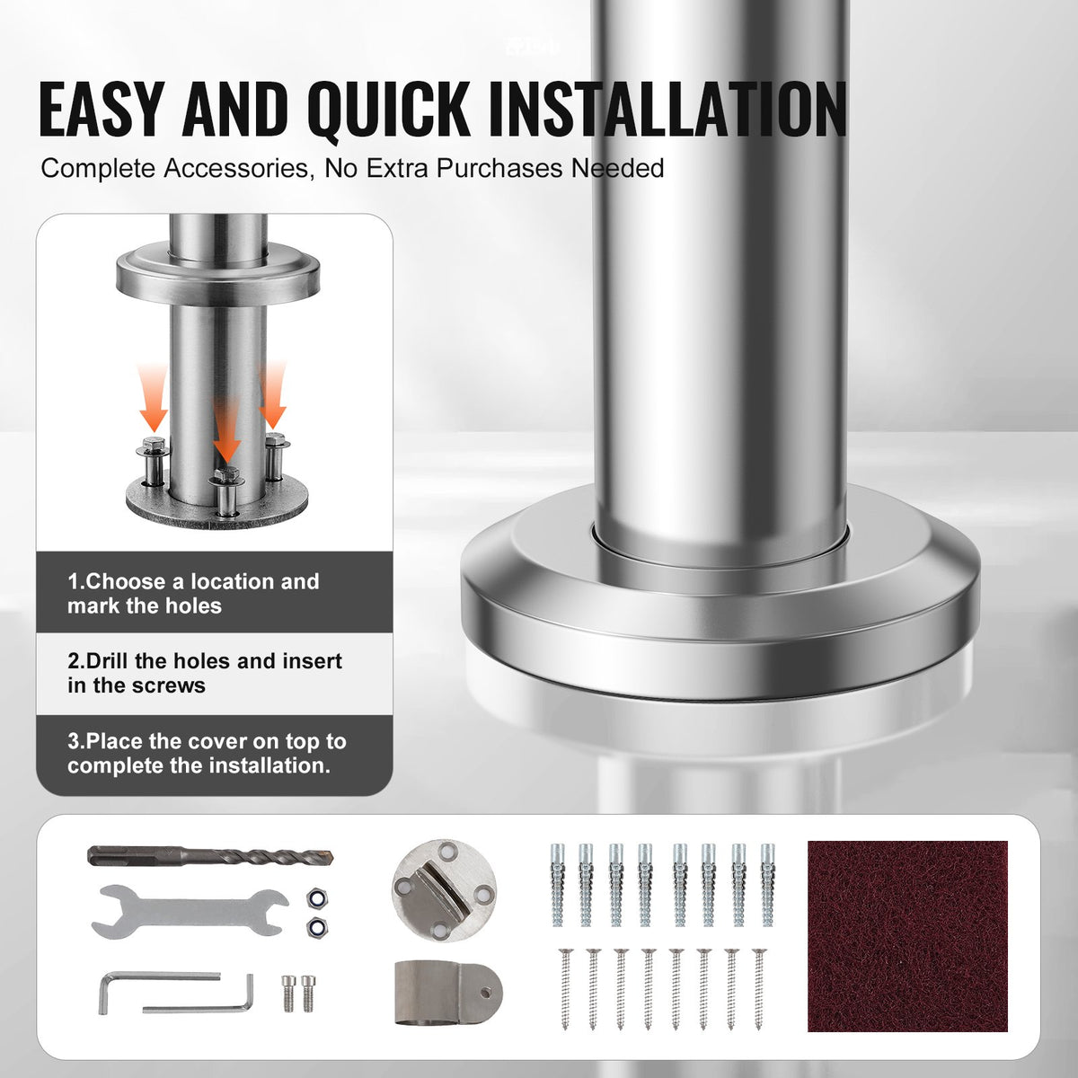 VEVOR Handrails for Outdoor Steps