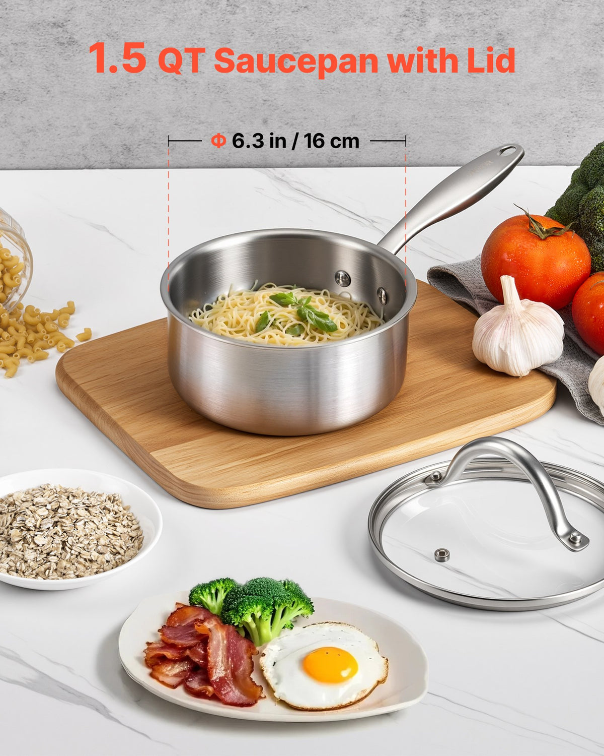 VEVOR 1.5 QT Saucepan