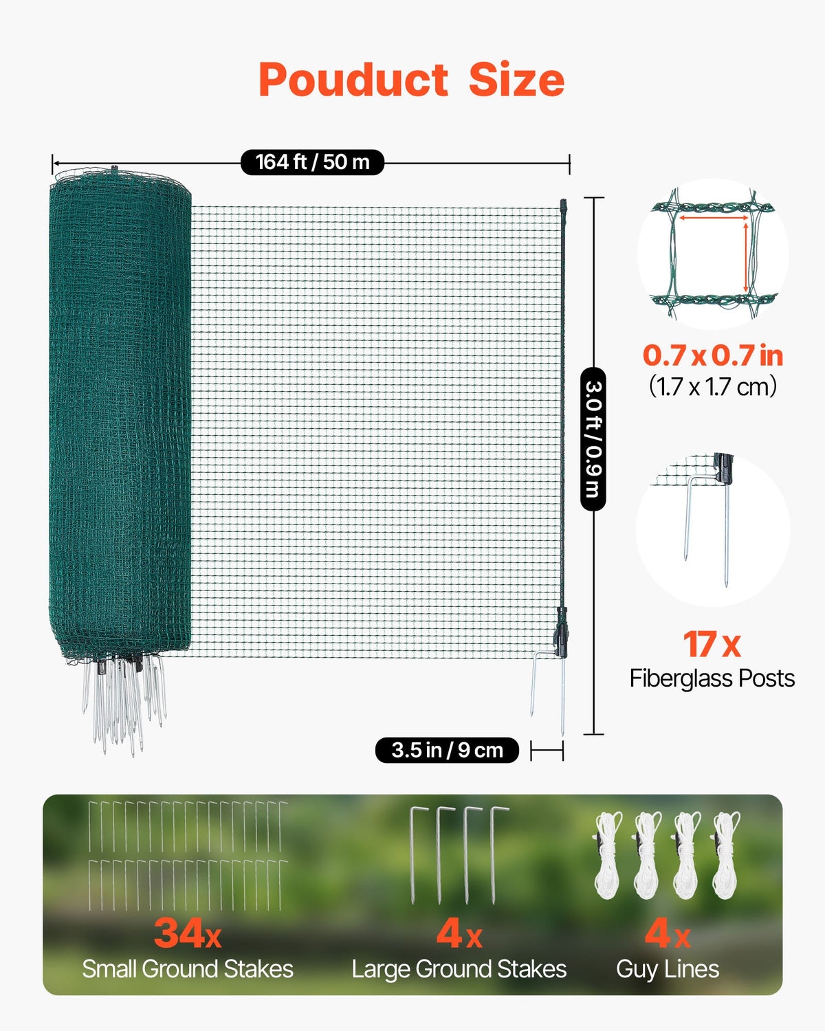 VEVOR Temporary Fence with Posts