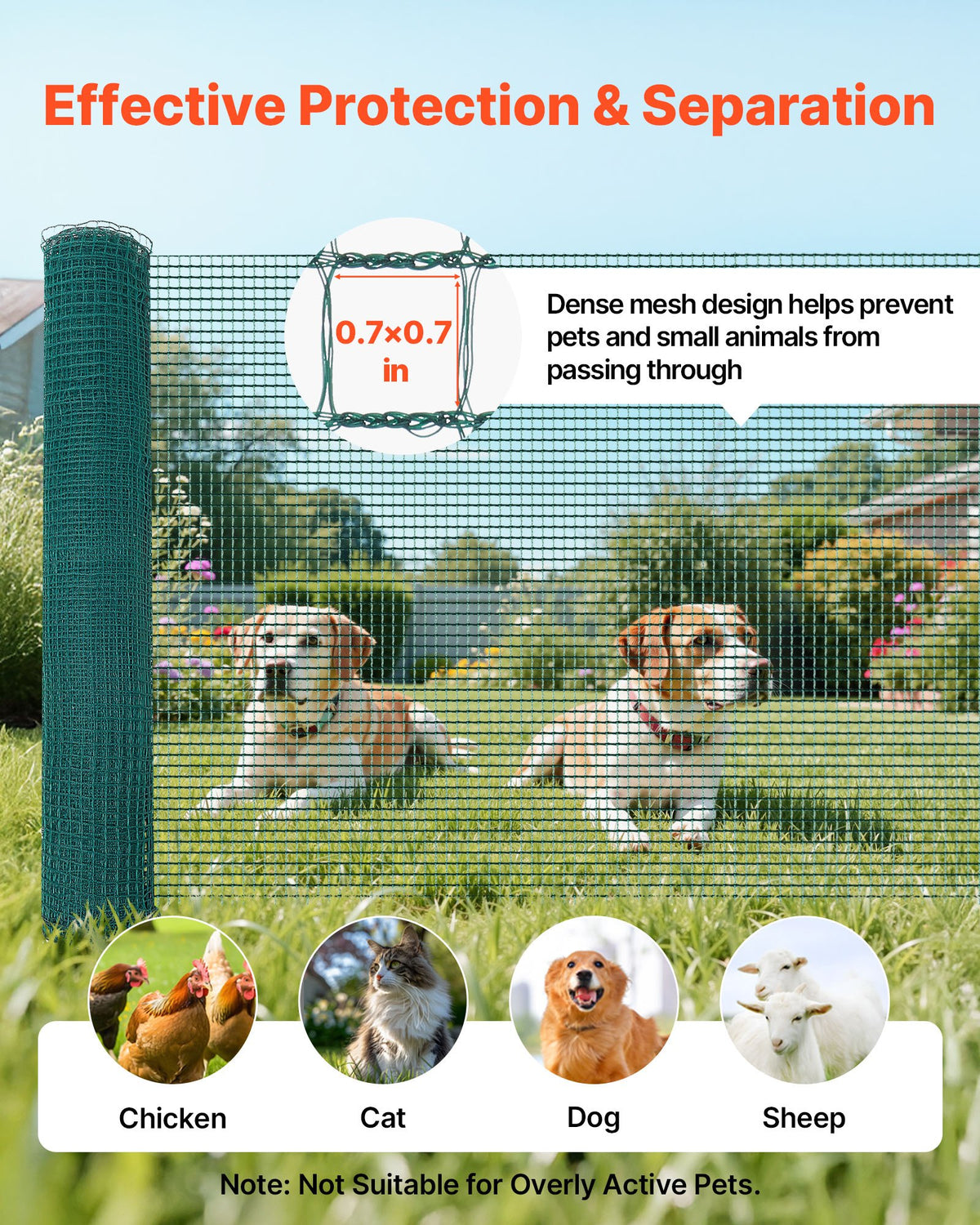 VEVOR Temporary Fence with Posts
