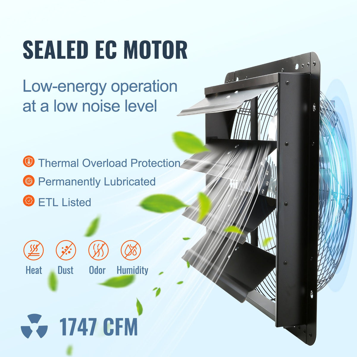 VEVOR Shutter Exhaust Fan