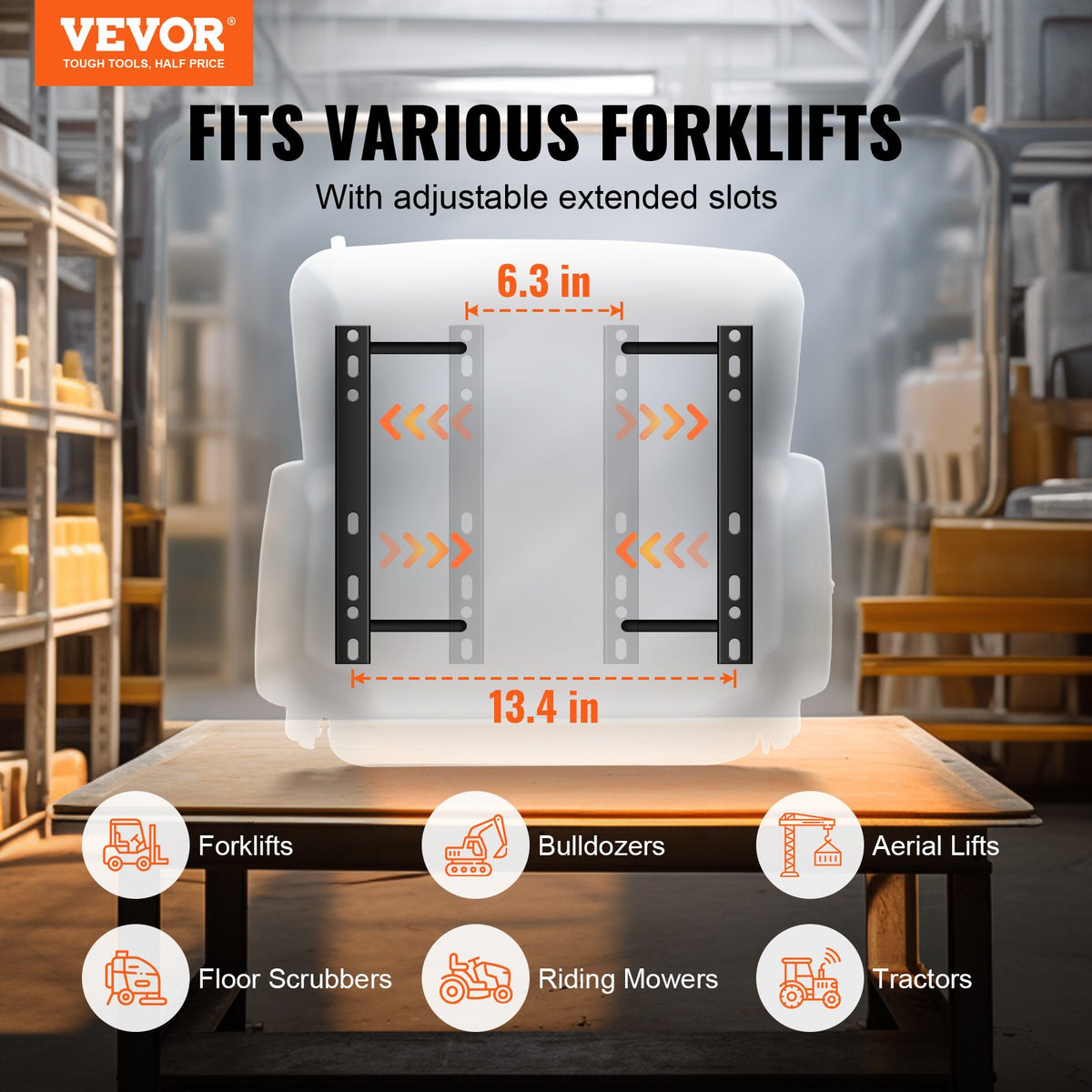 VEVOR Universal Forklift Seat