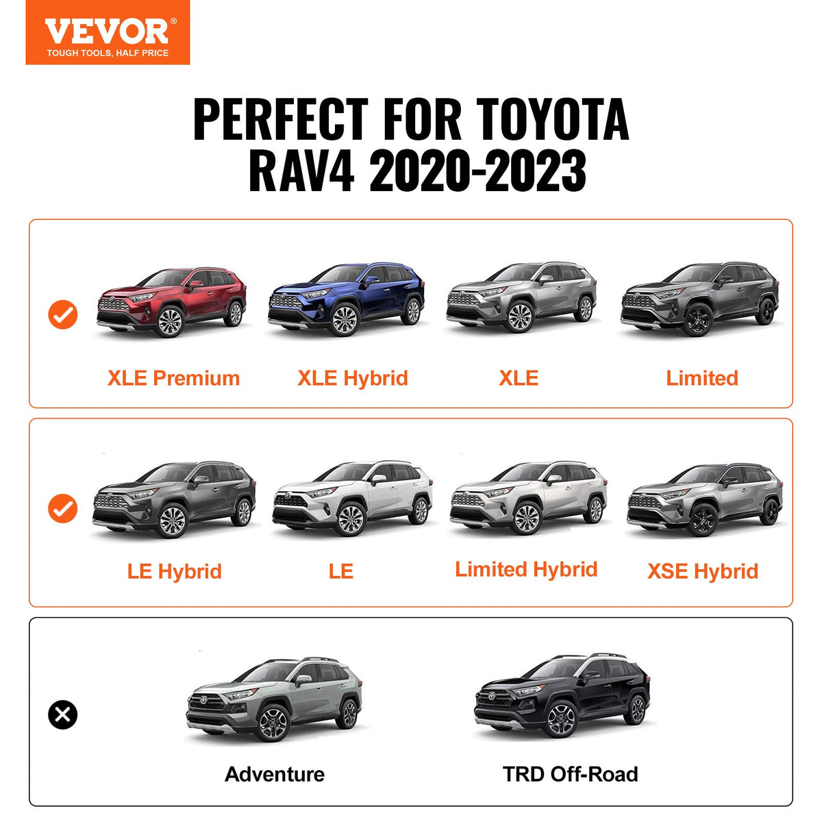 VEVOR Roof Rack Cross Bars