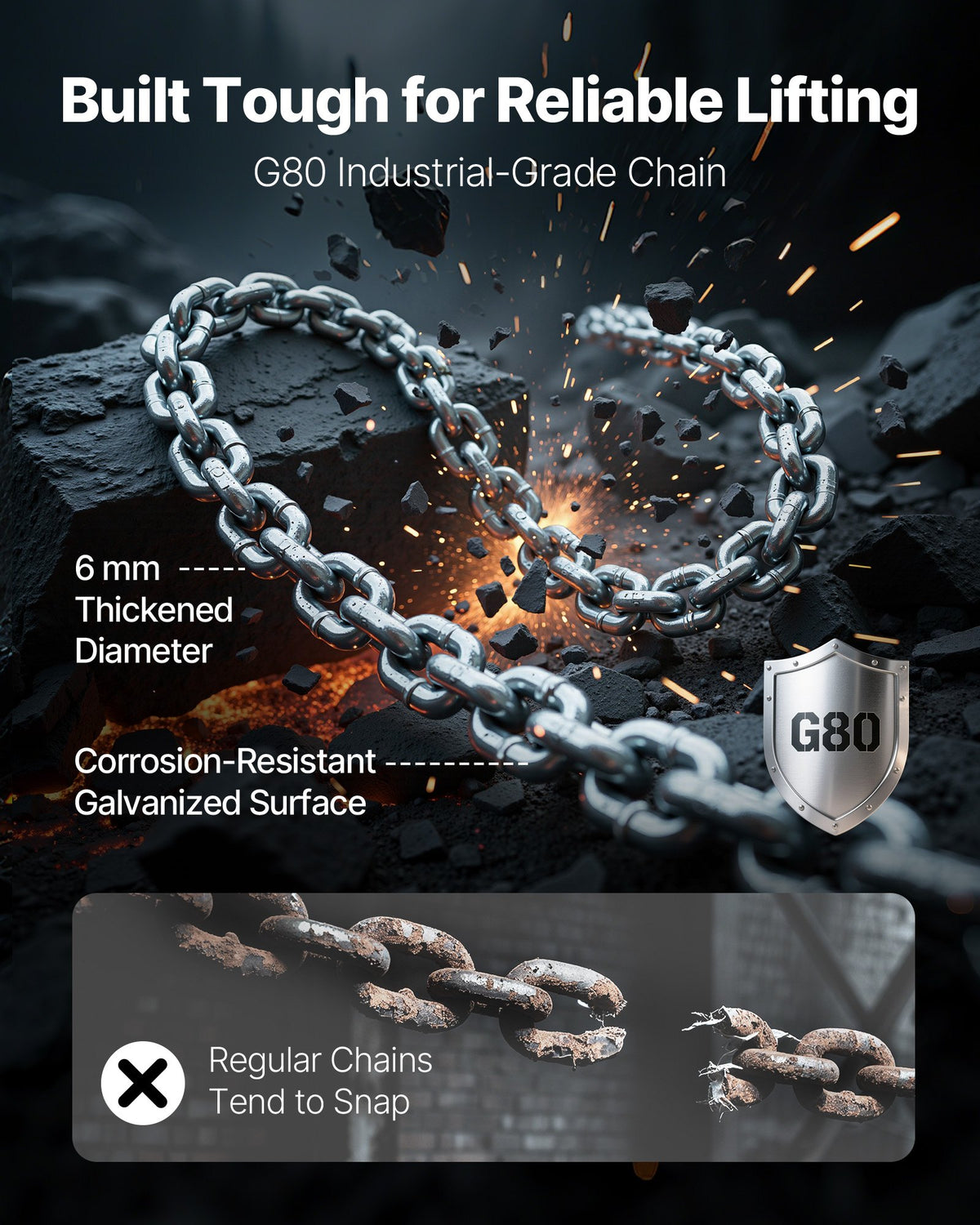 VEVOR Manual Lever Chain Hoist
