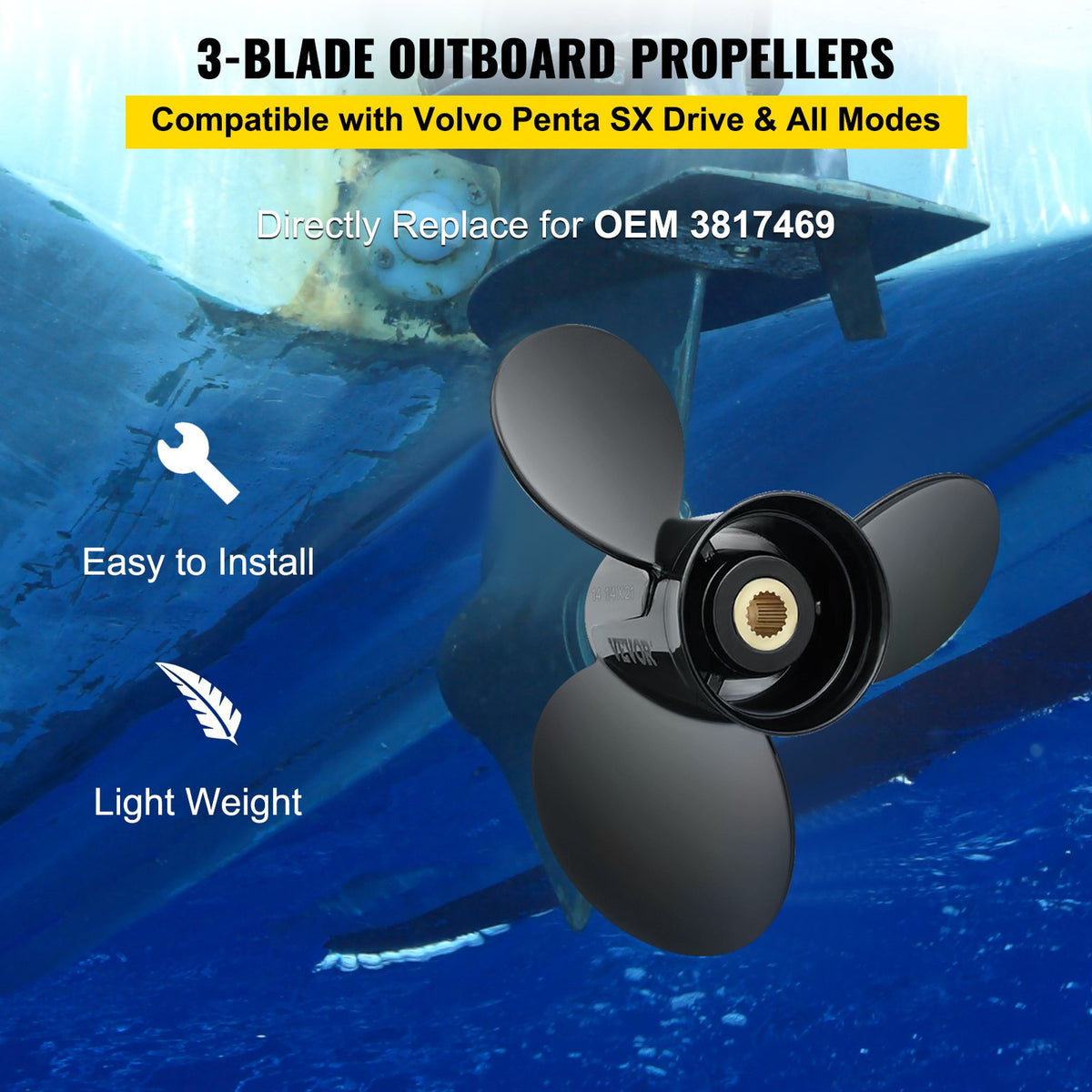 VEVOR Outboard Propeller