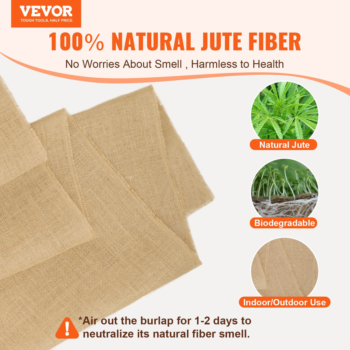 VEVOR Burlap Fabric Roll
