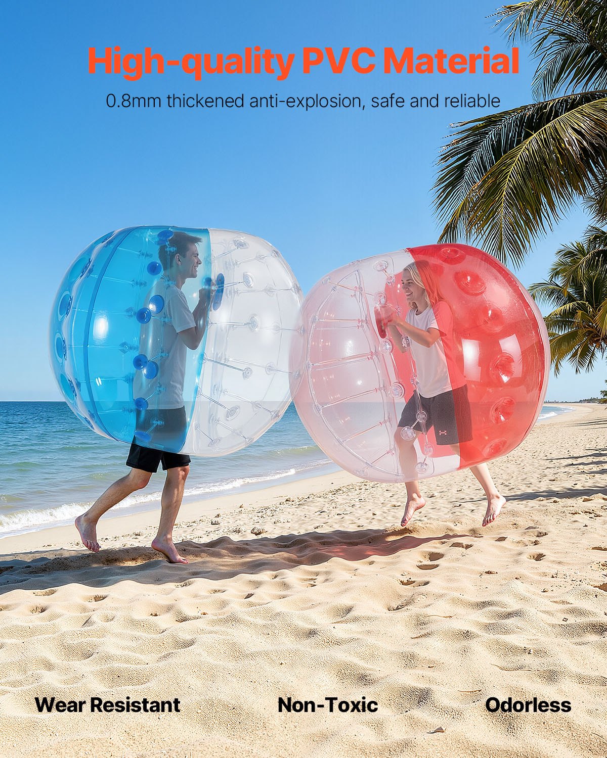 VEVOR Inflatable Bumper Balls 2-Pack