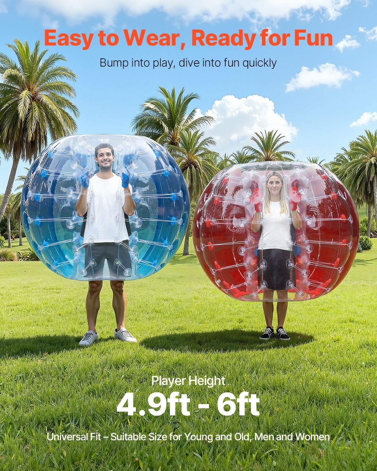 VEVOR Inflatable Bumper Balls 2-Pack