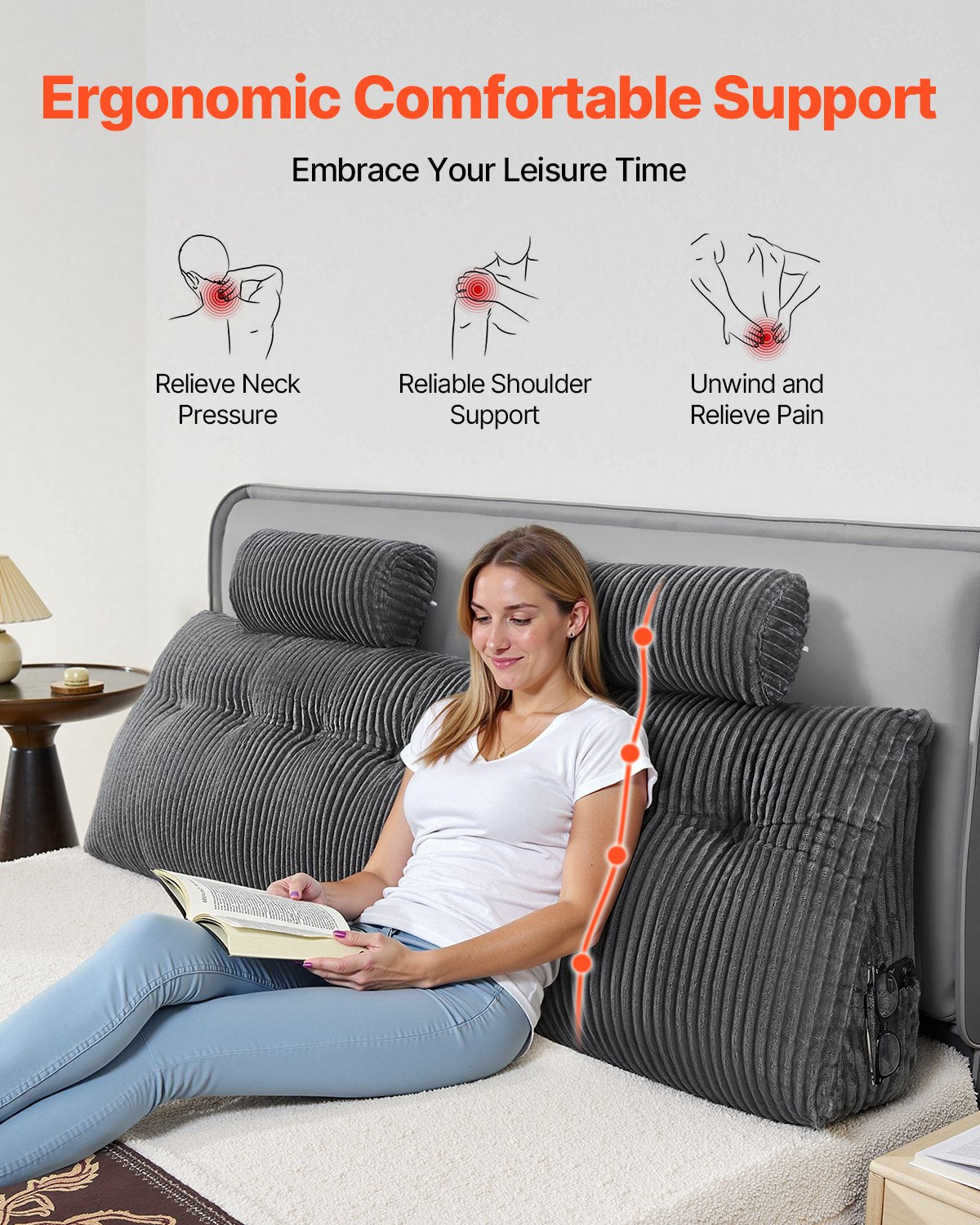 VEVOR Headboard Pillow