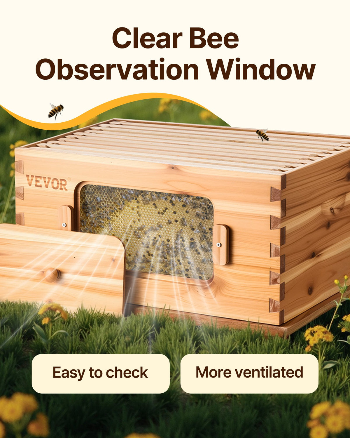 VEVOR Bee Hive Deep Box Starter Kit