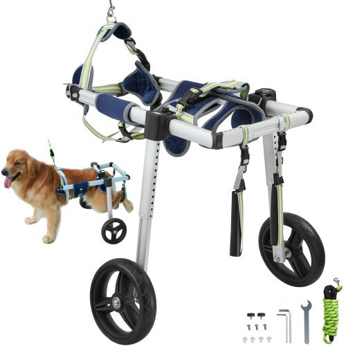 VEVOR 2 Wheels Dog Wheelchair for Back Legs
