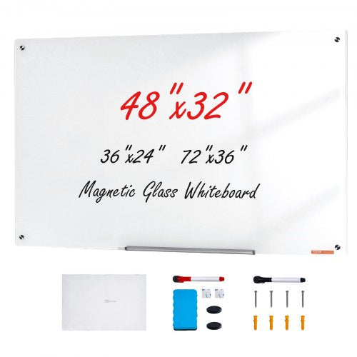 VEVOR Magnetic Glass Whiteboard