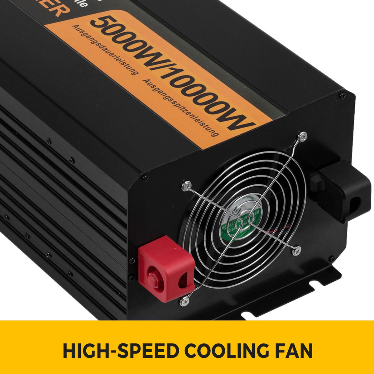 VEVOR Pure Sine Wave Power Inverter 5000W 24V DC to 230V AC 50Hz Peak Power 10000W for Appliances and Solar System Emergency